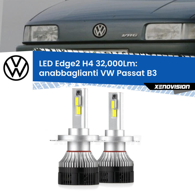 <p><strong>Kit anabbaglianti LED H4 per VW Passat</strong> B3 a parabola singola. </strong>Potenza smisurata, taglio di luce perfetto. Super canbus. Qualità Massima.</p>