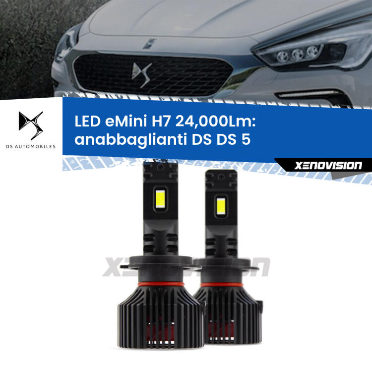 <strong>Kit LED anabbaglianti per DS DS 5</strong>  2015 in poi. </strong>Include due lampade Canbus H7 Brightstar da 24,000 Lumen. Qualità Massima.