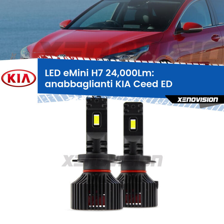 <strong>Kit LED anabbaglianti per KIA Ceed</strong> ED 2006 - 2012. </strong>Include due lampade Canbus H7 Brightstar da 24,000 Lumen. Qualità Massima.