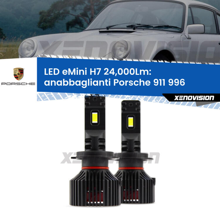 <strong>Kit LED anabbaglianti per Porsche 911</strong> 996 1997 - 2005. </strong>Include due lampade Canbus H7 Brightstar da 24,000 Lumen. Qualità Massima.