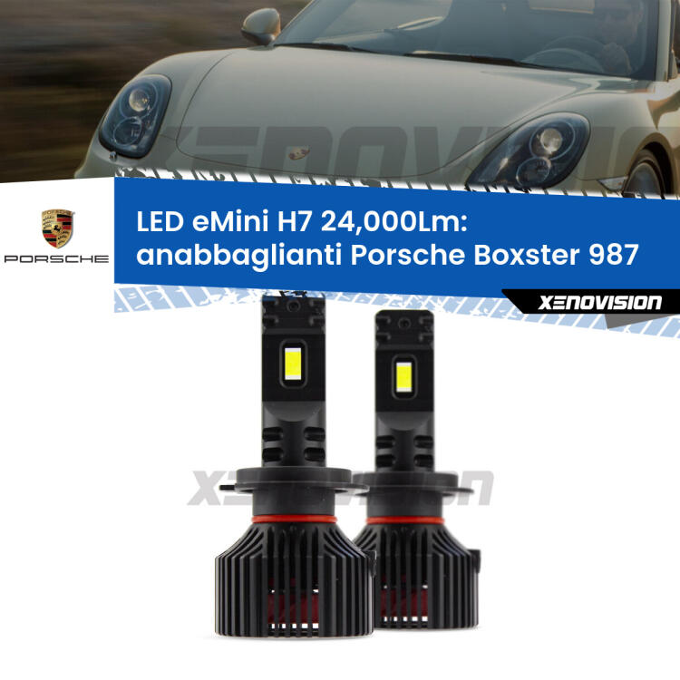 <strong>Kit LED anabbaglianti per Porsche Boxster</strong> 987 2004 - 2012. </strong>Include due lampade Canbus H7 Brightstar da 24,000 Lumen. Qualità Massima.