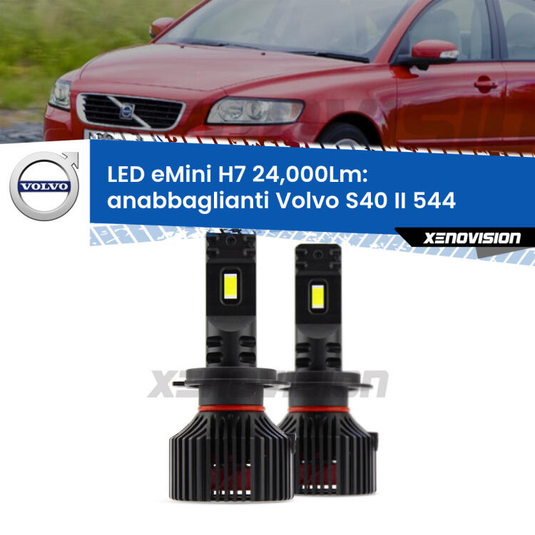 <strong>Kit LED anabbaglianti per Volvo S40 II</strong> 544 2004 - 2012. </strong>Include due lampade Canbus H7 Brightstar da 24,000 Lumen. Qualità Massima.