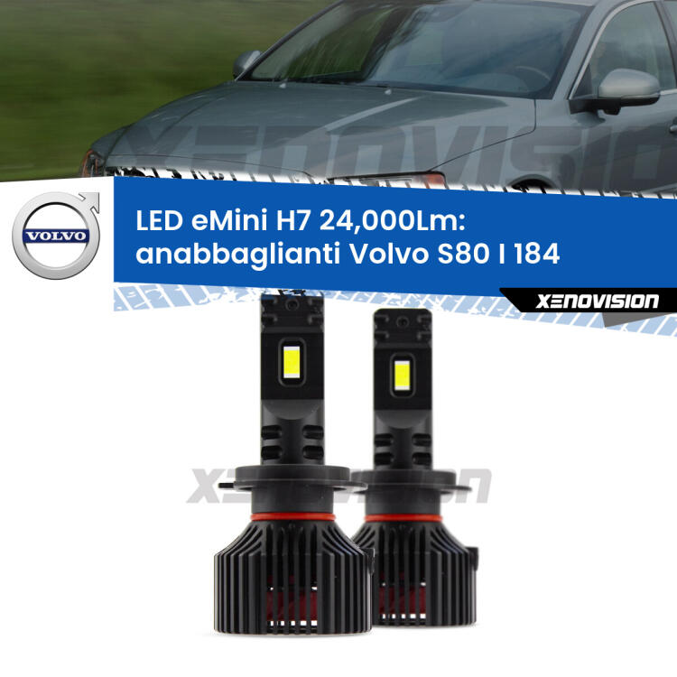 <strong>Kit LED anabbaglianti per Volvo S80 I</strong> 184 1998 - 2006. </strong>Include due lampade Canbus H7 Brightstar da 24,000 Lumen. Qualità Massima.