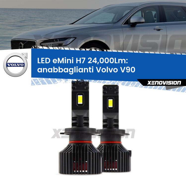 <strong>Kit LED anabbaglianti per Volvo V90</strong>  2016 - 2018. </strong>Include due lampade Canbus H7 Brightstar da 24,000 Lumen. Qualità Massima.