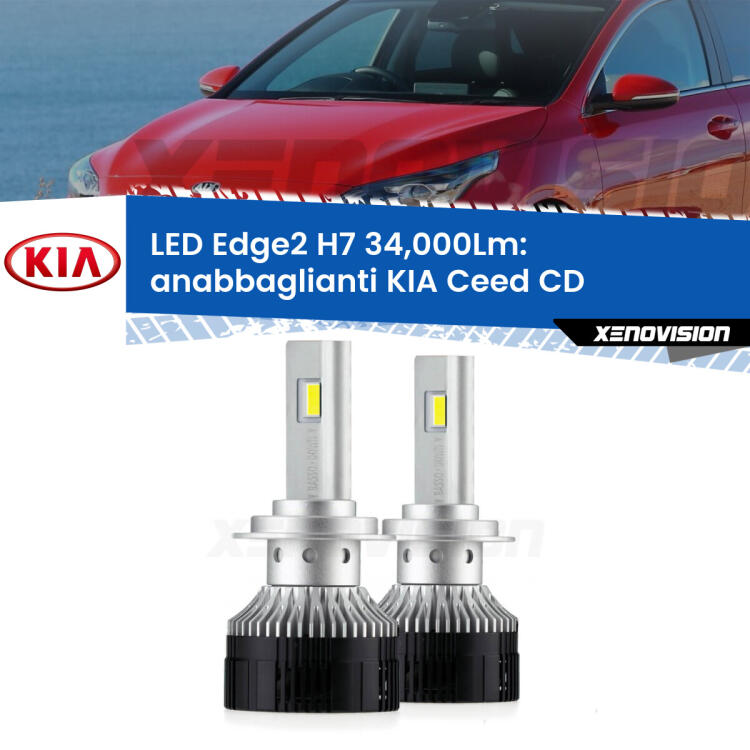 <strong>Kit anabbaglianti LED per KIA Ceed</strong> CD 2018 in poi.</strong>.Coppia lampade <strong>H7</strong> modello Edge v3.0 di Xenovision.