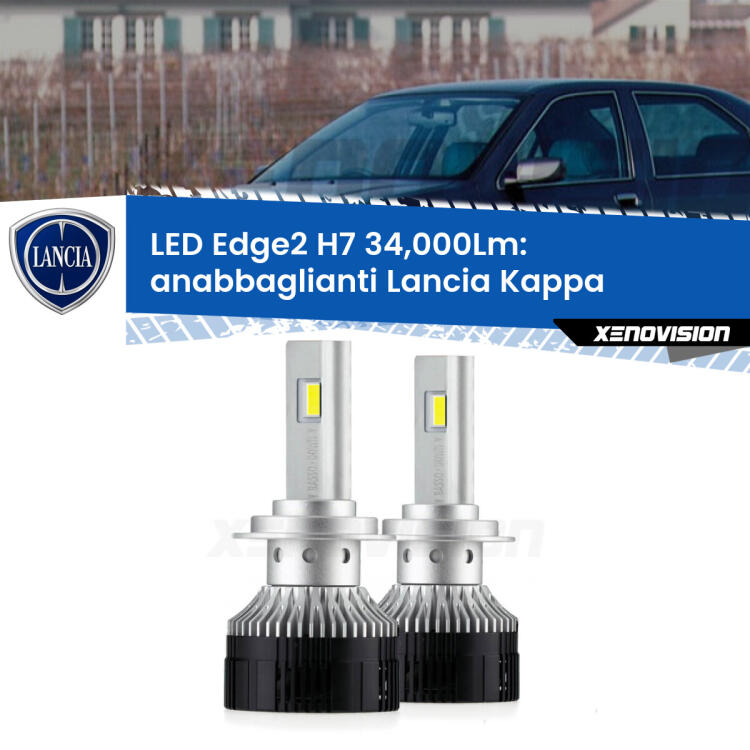 <strong>Kit anabbaglianti LED per Lancia Kappa</strong>  1994 - 2001.</strong>.Coppia lampade <strong>H7</strong> modello Edge v3.0 di Xenovision.