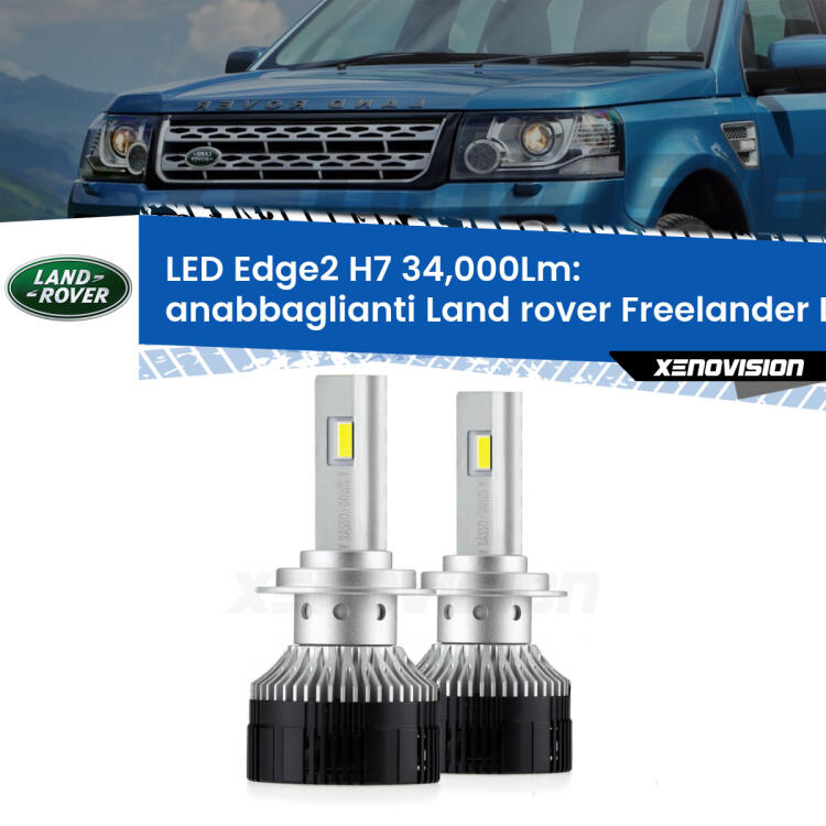 <strong>Kit anabbaglianti LED per Land rover Freelander</strong> L314 a parabola doppia.</strong>.Coppia lampade <strong>H7</strong> modello Edge v3.0 di Xenovision.
