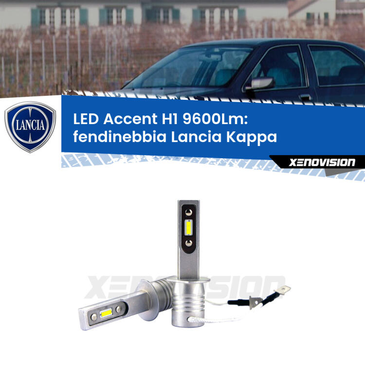 <strong>Kit LED Fendinebbia per Lancia Kappa</strong>  1994 - 2001.</strong> Coppia lampade <strong>H1</strong> senza ventola e ultracompatte per installazioni in fari senza spazi.