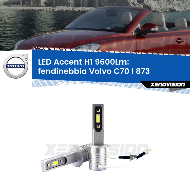 <strong>Kit LED Fendinebbia per Volvo C70 I</strong> 873 1998 - 2005.</strong> Coppia lampade <strong>H1</strong> senza ventola e ultracompatte per installazioni in fari senza spazi.