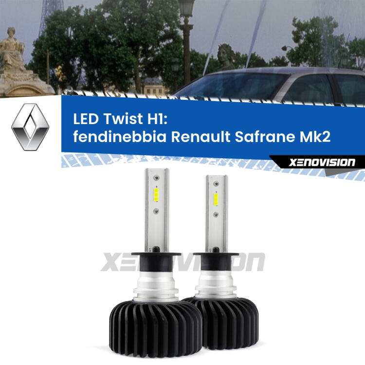 <strong>Kit fendinebbia LED</strong> H1 per <strong>Renault Safrane</strong> Mk2 Versione 1. Compatte, impermeabili, senza ventola: praticamente indistruttibili. Top Quality.