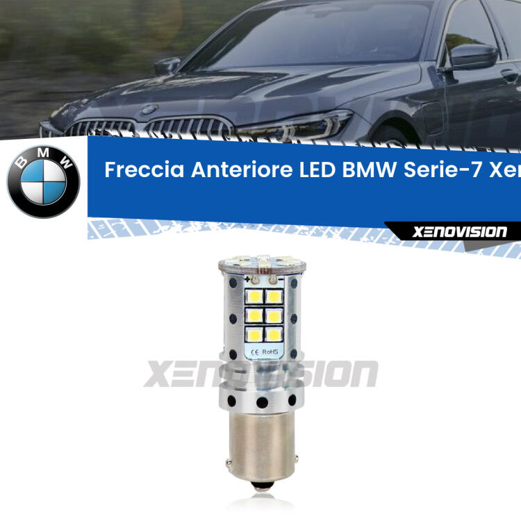 <strong>LED </strong><strong>P21W</strong><strong> p</strong><strong><strong>e</strong>r freccia anteriore BMW Serie-7</strong>. 8x volte più luce, No Hyperflash, dimensioni compatte. Qualità Massima.