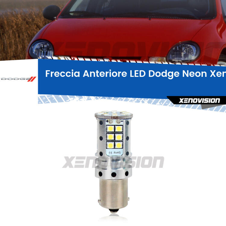<strong>LED </strong><strong>P21W</strong><strong> p</strong><strong><strong>e</strong>r freccia anteriore Dodge Neon</strong>. 8x volte più luce, No Hyperflash, dimensioni compatte. Qualità Massima.