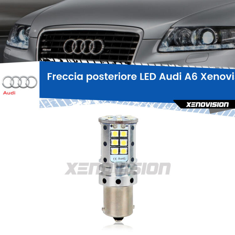 <strong>LED </strong><strong>P21W</strong><strong> p</strong><strong><strong>e</strong>r freccia posteriore Audi A6</strong>. 8x volte più luce, No Hyperflash, dimensioni compatte. Qualità Massima.
