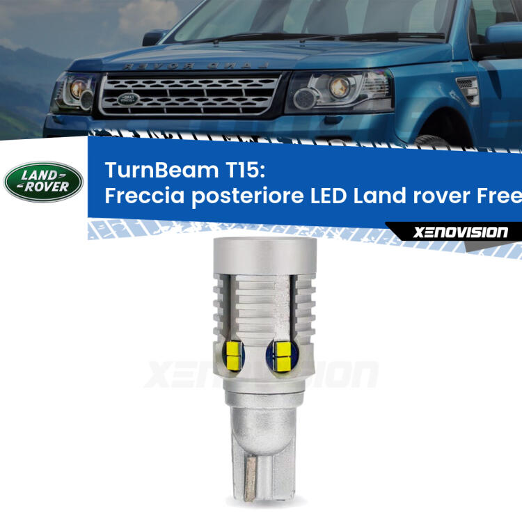 <strong>LED freccia posteriore Land rover Freelander 2 </strong>L359. Una lampada LED T15 per Frecce, ottima resa in ogni direzione, Qualità Massima.