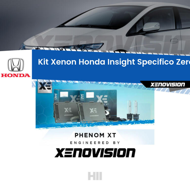 <strong>Kit Xenon </strong><strong>H11 </strong><strong>Professionale</strong> per Honda Insight Mk2 (2009 - 2017). Taglio di luce perfetto, zero spie e riverberi. Leggendaria elettronica Canbus Xenovision. Qualità Massima Garantita.