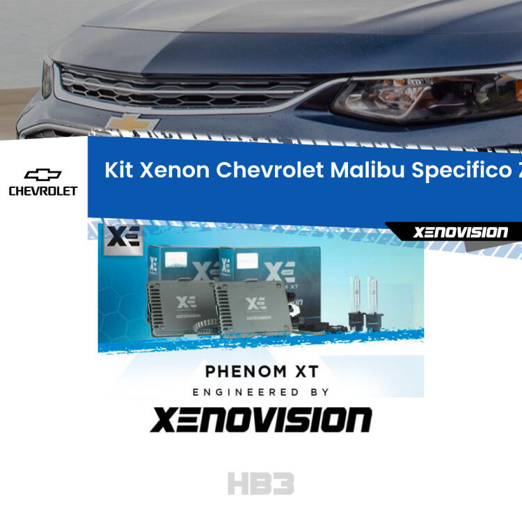<strong>Kit Xenon </strong><strong>HB3 </strong><strong>Professionale</strong> per Chevrolet Malibu. Taglio di luce perfetto, zero spie e riverberi. Leggendaria elettronica Canbus Xenovision. Qualità Massima Garantita.