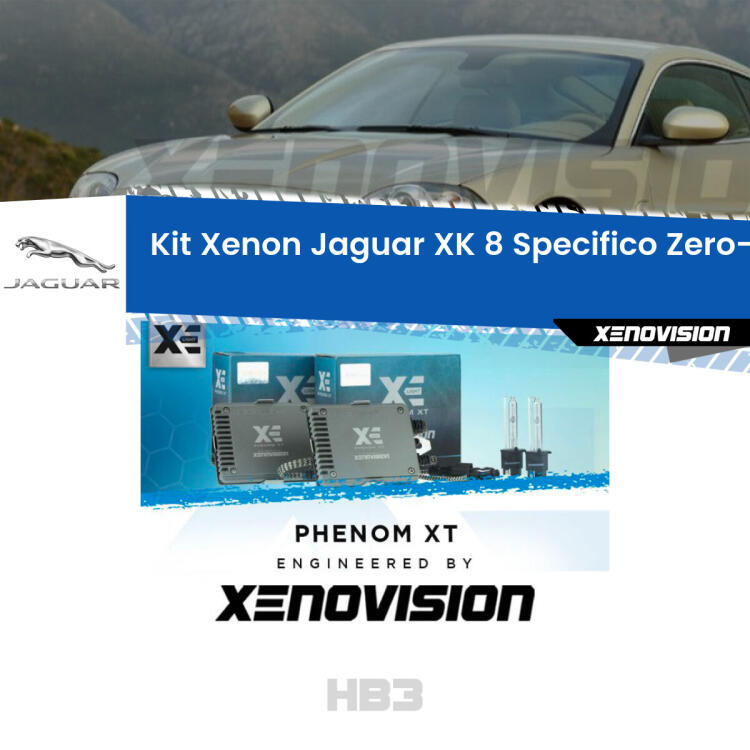 <strong>Kit Xenon </strong><strong>HB3 </strong><strong>Professionale</strong> per Jaguar XK 8. Taglio di luce perfetto, zero spie e riverberi. Leggendaria elettronica Canbus Xenovision. Qualità Massima Garantita.