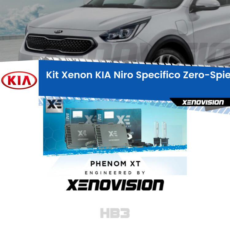 <strong>Kit Xenon </strong><strong>HB3 </strong><strong>Professionale</strong> per KIA Niro. Taglio di luce perfetto, zero spie e riverberi. Leggendaria elettronica Canbus Xenovision. Qualità Massima Garantita.
