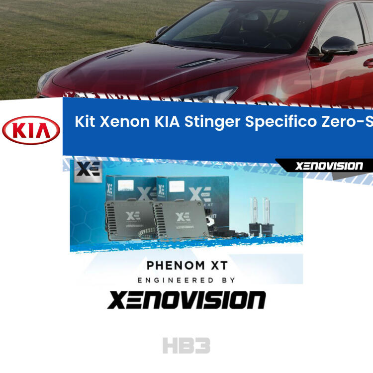 <strong>Kit Xenon </strong><strong>HB3 </strong><strong>Professionale</strong> per KIA Stinger. Taglio di luce perfetto, zero spie e riverberi. Leggendaria elettronica Canbus Xenovision. Qualità Massima Garantita.