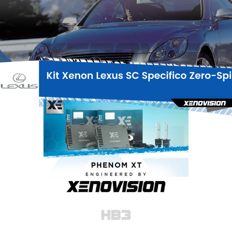 <strong>Kit Xenon </strong><strong>HB3 </strong><strong>Professionale</strong> per Lexus SC. Taglio di luce perfetto, zero spie e riverberi. Leggendaria elettronica Canbus Xenovision. Qualità Massima Garantita.