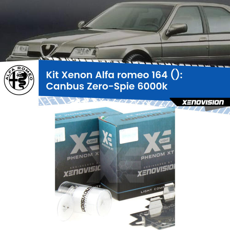 <strong>Kit Xenon </strong><strong>H1 </strong><strong>Professionale</strong> per fari anabbaglianti Alfa romeo 164  ((1992 - 1998)). Taglio di luce perfetto, zero riverberi. Canbus zero spie. Qualità Massima Garantita.