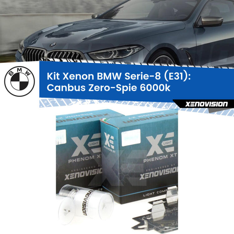 <strong>Kit Xenon </strong><strong>H1 </strong><strong>Professionale</strong> per fari anabbaglianti BMW Serie-8 E31 ((1990 - 1999)). Taglio di luce perfetto, zero riverberi. Canbus zero spie. Qualità Massima Garantita.