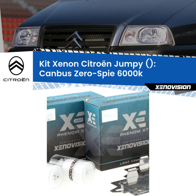 <strong>Kit Xenon </strong><strong>H1 </strong><strong>Professionale</strong> per fari anabbaglianti Citroën Jumpy  ((1994 - 2005)). Taglio di luce perfetto, zero riverberi. Canbus zero spie. Qualità Massima Garantita.