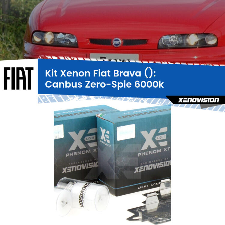 <strong>Kit Xenon </strong><strong>H1 </strong><strong>Professionale</strong> per fari anabbaglianti Fiat Brava  ((1995 - 2001)). Taglio di luce perfetto, zero riverberi. Canbus zero spie. Qualità Massima Garantita.