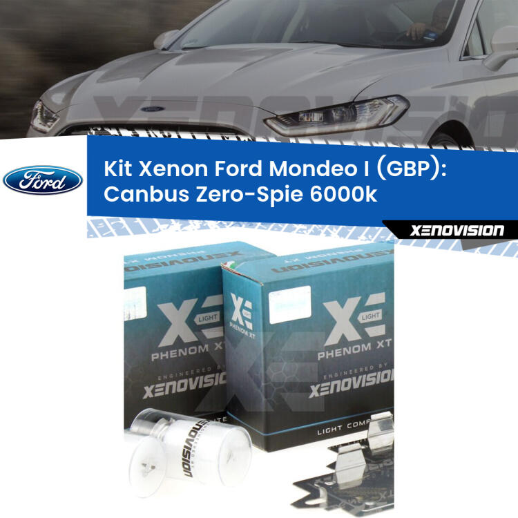 <strong>Kit Xenon </strong><strong>H1 </strong><strong>Professionale</strong> per fari anabbaglianti Ford Mondeo I GBP ((1993 - 1996)). Taglio di luce perfetto, zero riverberi. Canbus zero spie. Qualità Massima Garantita.