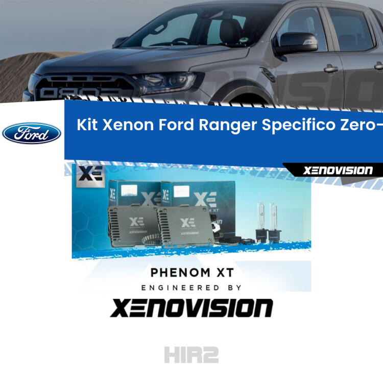 <strong>Kit Xenon </strong><strong>HIR2 </strong><strong>Professionale</strong> per Ford Ranger. Taglio di luce perfetto, zero spie e riverberi. Leggendaria elettronica Canbus Xenovision. Qualità Massima Garantita.