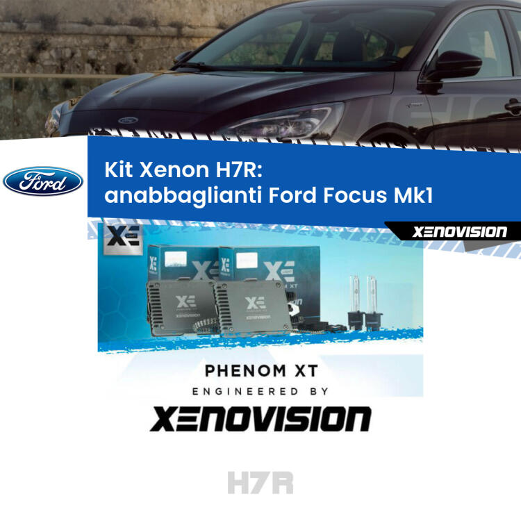 <strong>Kit Xenon </strong><strong>H7R</strong><strong> </strong><strong>Professionale</strong> Ford Focus</strong>  (a parabola doppia). Taglio di luce perfetto, zero spie e riverberi. Leggendaria elettronica Canbus Xenovision. Qualità Massima Garantita.
