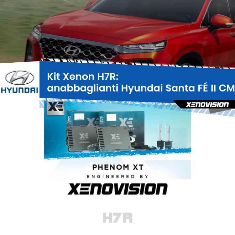<strong>Kit Xenon </strong><strong>H7R</strong><strong> </strong><strong>Professionale</strong> Hyundai Santa FÉ II</strong> CM (lenticolare). Taglio di luce perfetto, zero spie e riverberi. Leggendaria elettronica Canbus Xenovision. Qualità Massima Garantita.