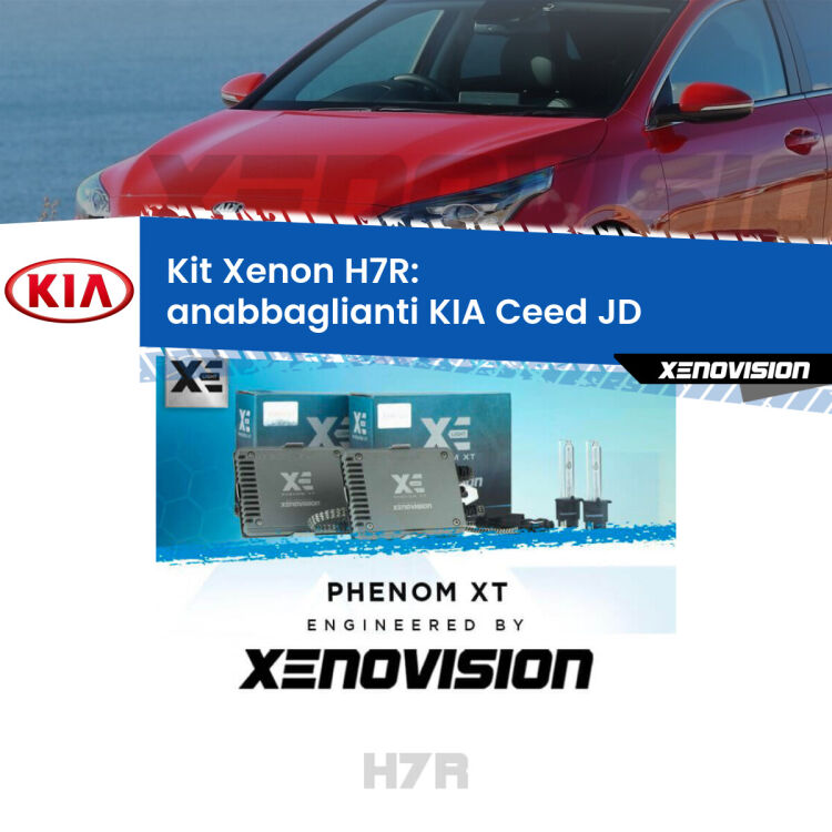 <strong>Kit Xenon </strong><strong>H7R</strong><strong> </strong><strong>Professionale</strong> KIA Ceed</strong> JD (2012 - 2017). Taglio di luce perfetto, zero spie e riverberi. Leggendaria elettronica Canbus Xenovision. Qualità Massima Garantita.
