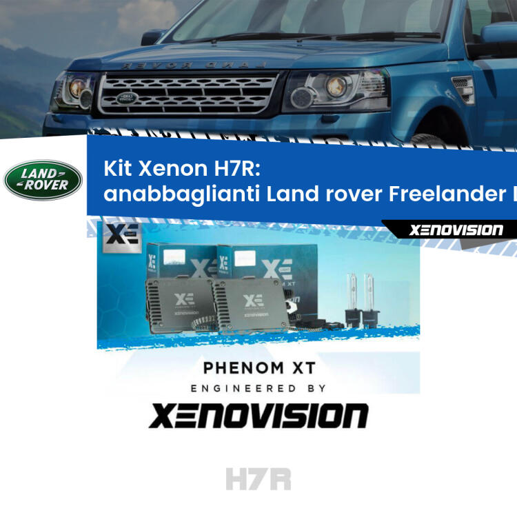 <strong>Kit Xenon </strong><strong>H7R</strong><strong> </strong><strong>Professionale</strong> Land rover Freelander</strong> L314 (a parabola doppia). Taglio di luce perfetto, zero spie e riverberi. Leggendaria elettronica Canbus Xenovision. Qualità Massima Garantita.