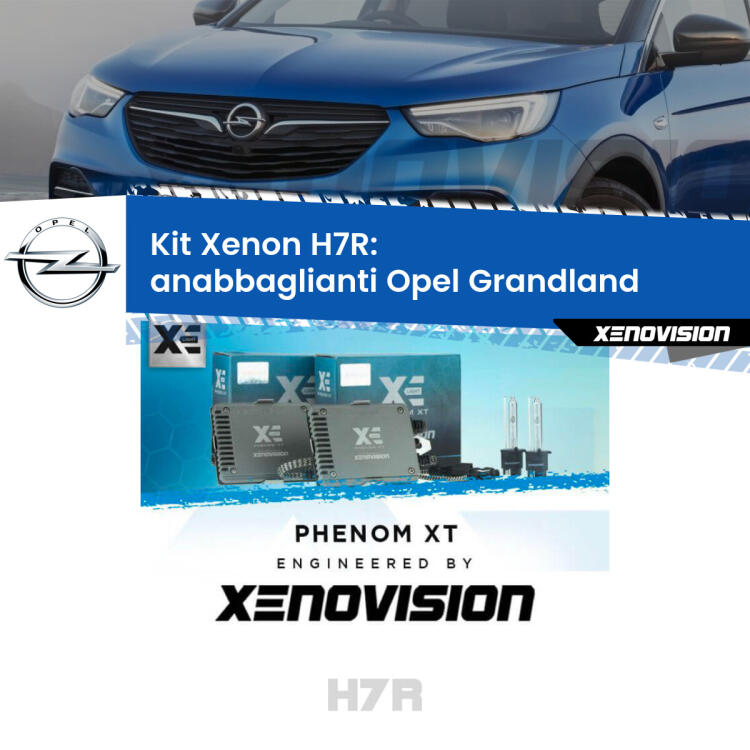 <strong>Kit Xenon </strong><strong>H7R</strong><strong> </strong><strong>Professionale</strong> Opel Grandland</strong>  (2017 in poi). Taglio di luce perfetto, zero spie e riverberi. Leggendaria elettronica Canbus Xenovision. Qualità Massima Garantita.