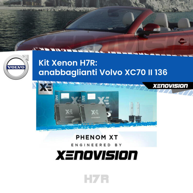 <strong>Kit Xenon </strong><strong>H7R</strong><strong> </strong><strong>Professionale</strong> Volvo XC70 II</strong> 136 (2007 - 2015). Taglio di luce perfetto, zero spie e riverberi. Leggendaria elettronica Canbus Xenovision. Qualità Massima Garantita.