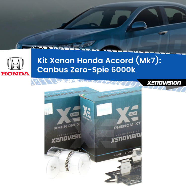 <strong>Kit Xenon </strong><strong>H1 </strong><strong>Professionale</strong> per fari anabbaglianti Honda Accord Mk7 ((2002 - 2007)). Taglio di luce perfetto, zero riverberi. Canbus zero spie. Qualità Massima Garantita.