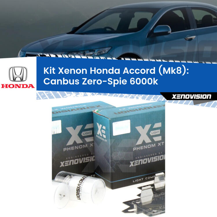 <strong>Kit Xenon </strong><strong>H1 </strong><strong>Professionale</strong> per fari anabbaglianti Honda Accord Mk8 ((2007 - 2015)). Taglio di luce perfetto, zero riverberi. Canbus zero spie. Qualità Massima Garantita.