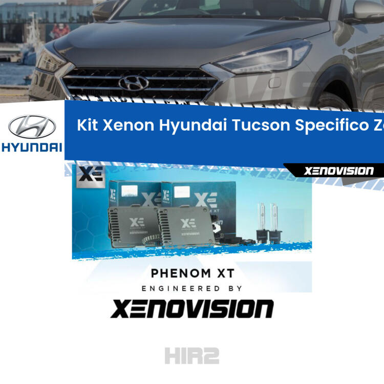 <strong>Kit Xenon </strong><strong>HIR2 </strong><strong>Professionale</strong> per Hyundai Tucson. Taglio di luce perfetto, zero spie e riverberi. Leggendaria elettronica Canbus Xenovision. Qualità Massima Garantita.