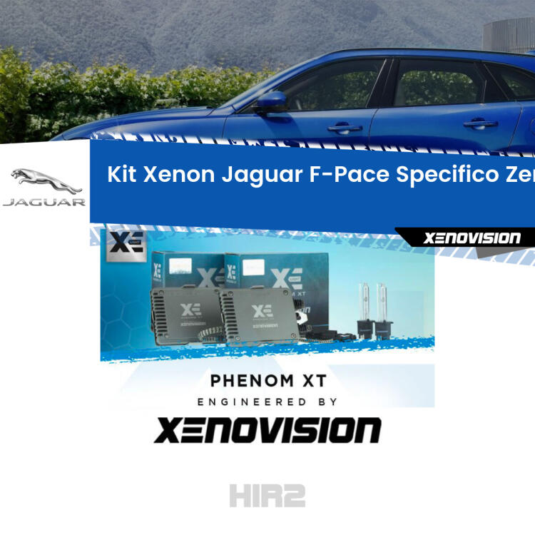 <strong>Kit Xenon </strong><strong>HIR2 </strong><strong>Professionale</strong> per Jaguar F-Pace. Taglio di luce perfetto, zero spie e riverberi. Leggendaria elettronica Canbus Xenovision. Qualità Massima Garantita.