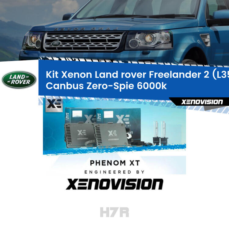 <strong>Kit Xenon </strong><strong>H7R</strong><strong> </strong><strong>Professionale</strong> Land rover Freelander 2</strong> L359 (2006 - 2010). Taglio di luce perfetto, zero spie e riverberi. Leggendaria elettronica Canbus Xenovision. Qualità Massima Garantita.