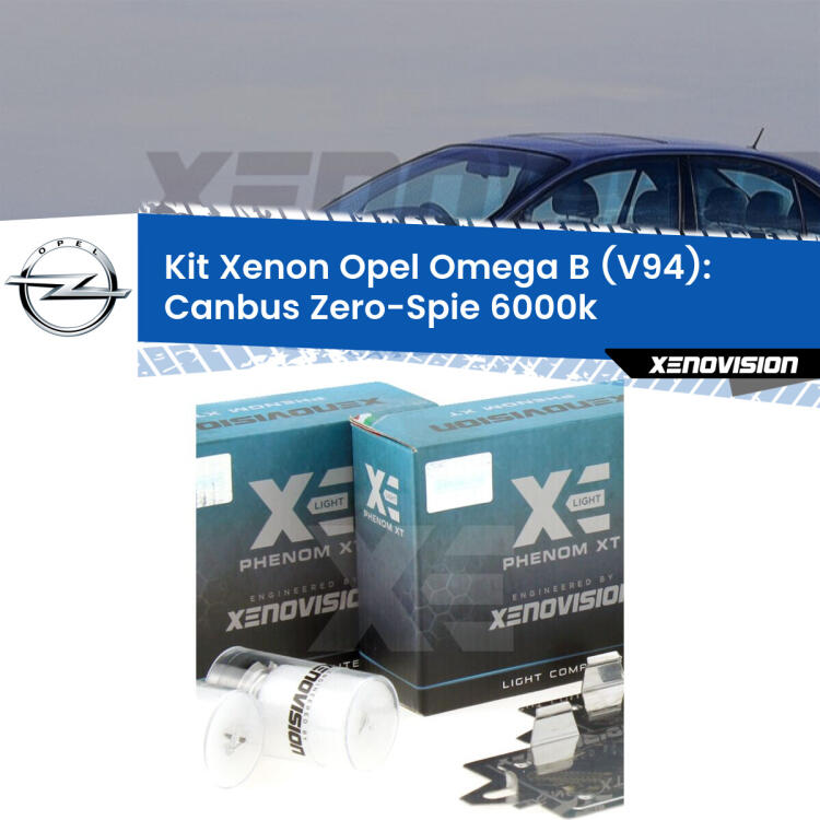 <strong>Kit Xenon </strong><strong>H1 </strong><strong>Professionale</strong> per fari anabbaglianti Opel Omega B V94 ((1994 - 2003)). Taglio di luce perfetto, zero riverberi. Canbus zero spie. Qualità Massima Garantita.