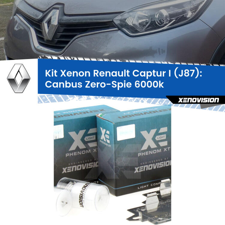 <strong>Kit Xenon </strong><strong>H1 </strong><strong>Professionale</strong> per fari anabbaglianti Renault Captur I J87 ((restyling)). Taglio di luce perfetto, zero riverberi. Canbus zero spie. Qualità Massima Garantita.