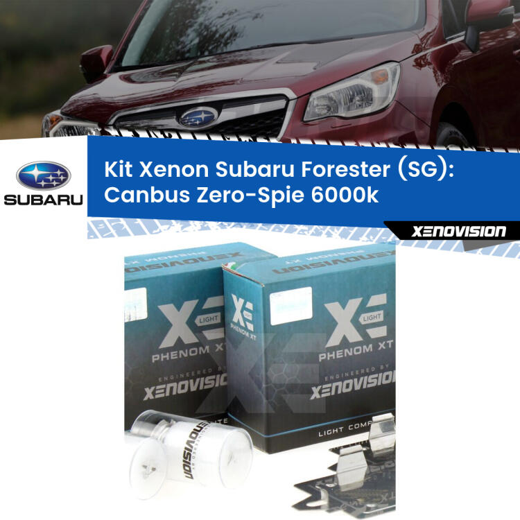 <strong>Kit Xenon </strong><strong>H1 </strong><strong>Professionale</strong> per fari anabbaglianti Subaru Forester SG ((a parabola doppia)). Taglio di luce perfetto, zero riverberi. Canbus zero spie. Qualità Massima Garantita.