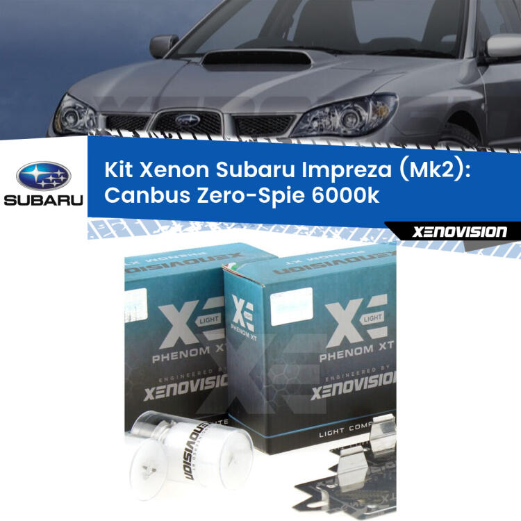 <strong>Kit Xenon </strong><strong>H1 </strong><strong>Professionale</strong> per fari anabbaglianti Subaru Impreza Mk2 ((a parabola doppia)). Taglio di luce perfetto, zero riverberi. Canbus zero spie. Qualità Massima Garantita.