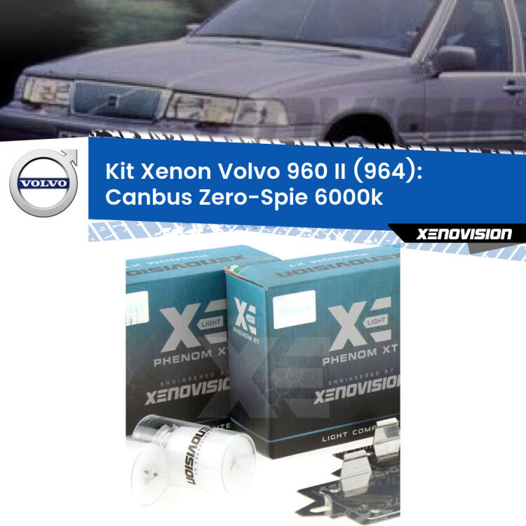 <strong>Kit Xenon </strong><strong>H1 </strong><strong>Professionale</strong> per fari anabbaglianti Volvo 960 II 964 ((1994 - 1996)). Taglio di luce perfetto, zero riverberi. Canbus zero spie. Qualità Massima Garantita.