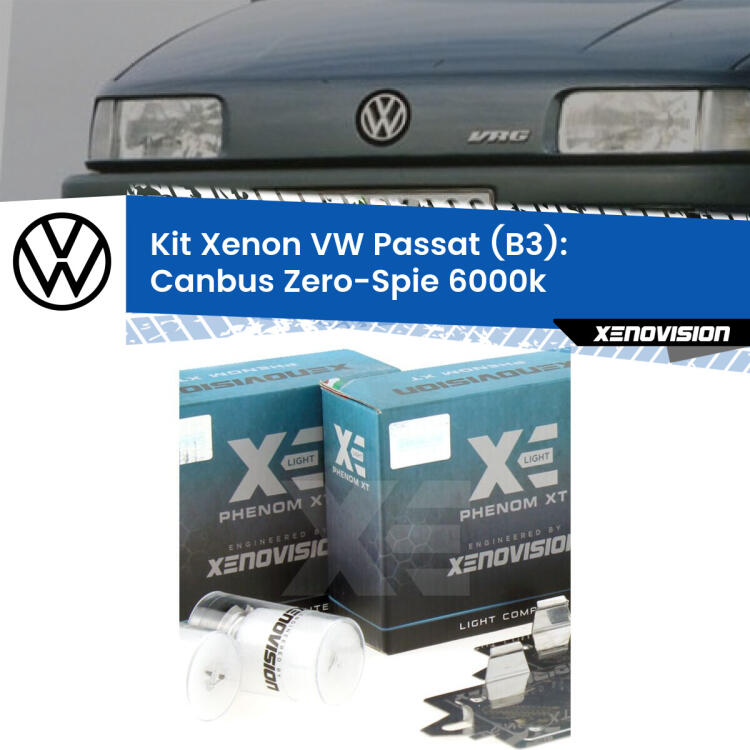 <strong>Kit Xenon </strong><strong>H1 </strong><strong>Professionale</strong> per fari anabbaglianti VW Passat B3 ((a parabola doppia)). Taglio di luce perfetto, zero riverberi. Canbus zero spie. Qualità Massima Garantita.