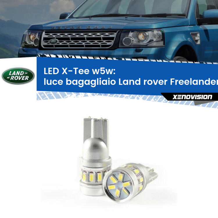 <strong>LED luce bagagliaio per Land rover Freelander 2</strong> L359 2006 - 2014. Lampade <strong>W5W</strong> modello X-Tee Xenovision top di gamma.