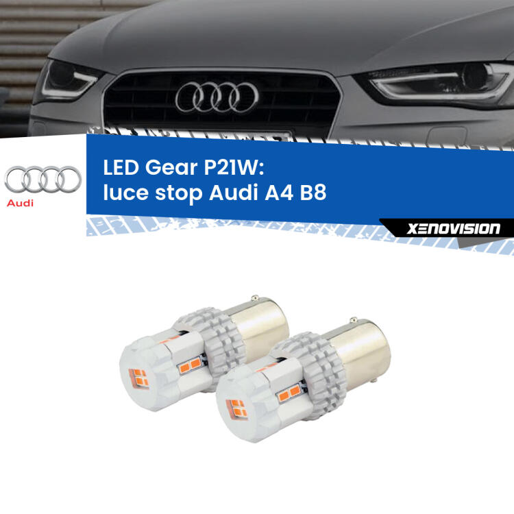 <p>Coppia <strong>LED P21W Rossi per </strong><strong>luce Stop</strong> <strong>Audi</strong> <strong>A4 </strong>(B8) Berlina: ultracompatti, illuminazione a 360 gradi e Canbus. Qualità Massima.</p>
<div> </div>
