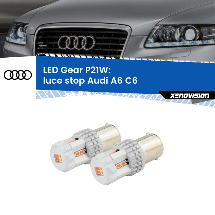 <p>Coppia <strong>LED P21W Rossi per </strong><strong>luce Stop</strong> <strong>Audi</strong> <strong>A6 </strong>(C6) 2004 - 2011: ultracompatti, illuminazione a 360 gradi e Canbus. Qualità Massima.</p>
<div> </div>